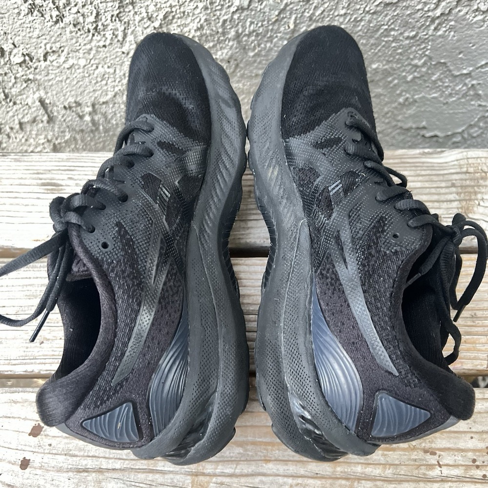 ASICS Shoes Women Size 9 Gel-Nimbus 23 Triple Black Running Comfort Walking - Picture 8 of 10